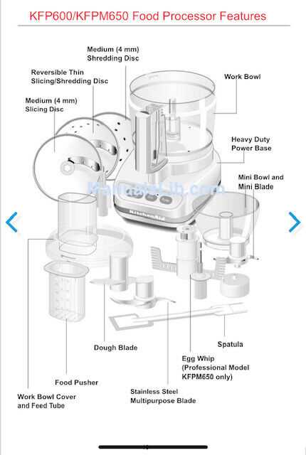 kitchenaid professional 600 parts diagram