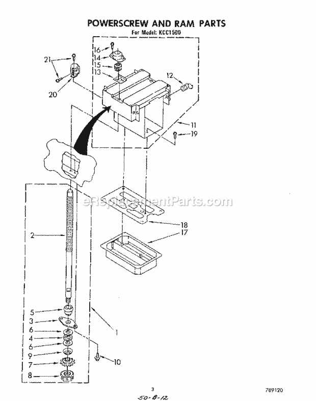 kitchenaid trash compactor parts diagram