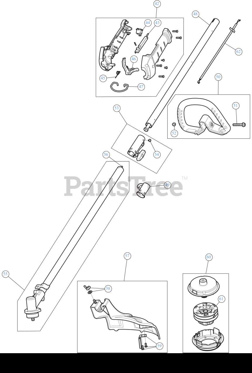 gas weed eater parts diagram