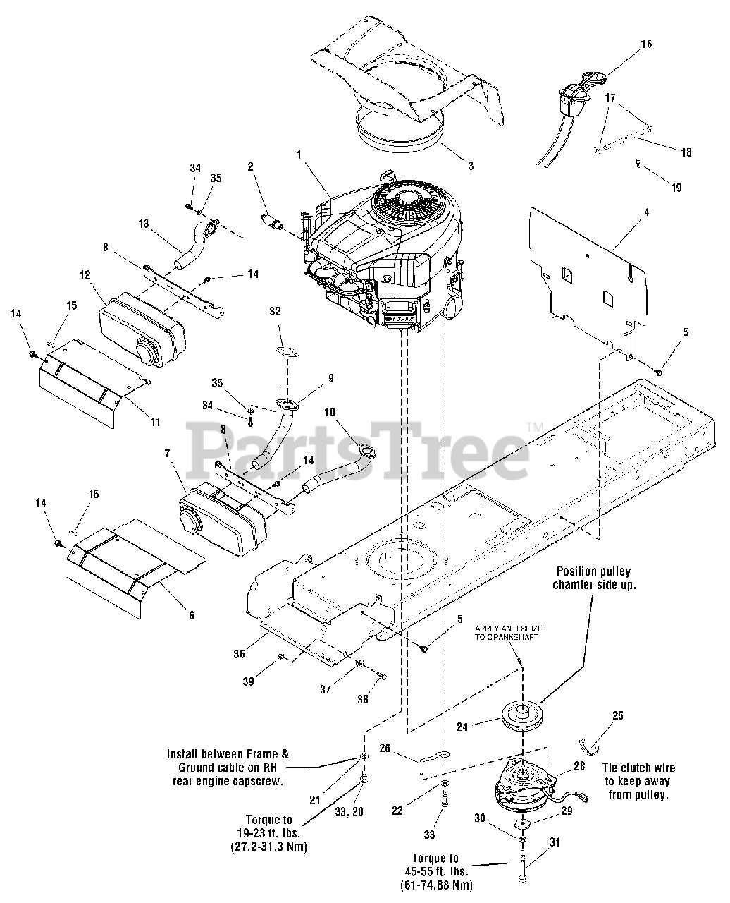 kohler lawn mower parts diagram