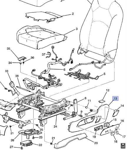 2011 chevy traverse parts diagram