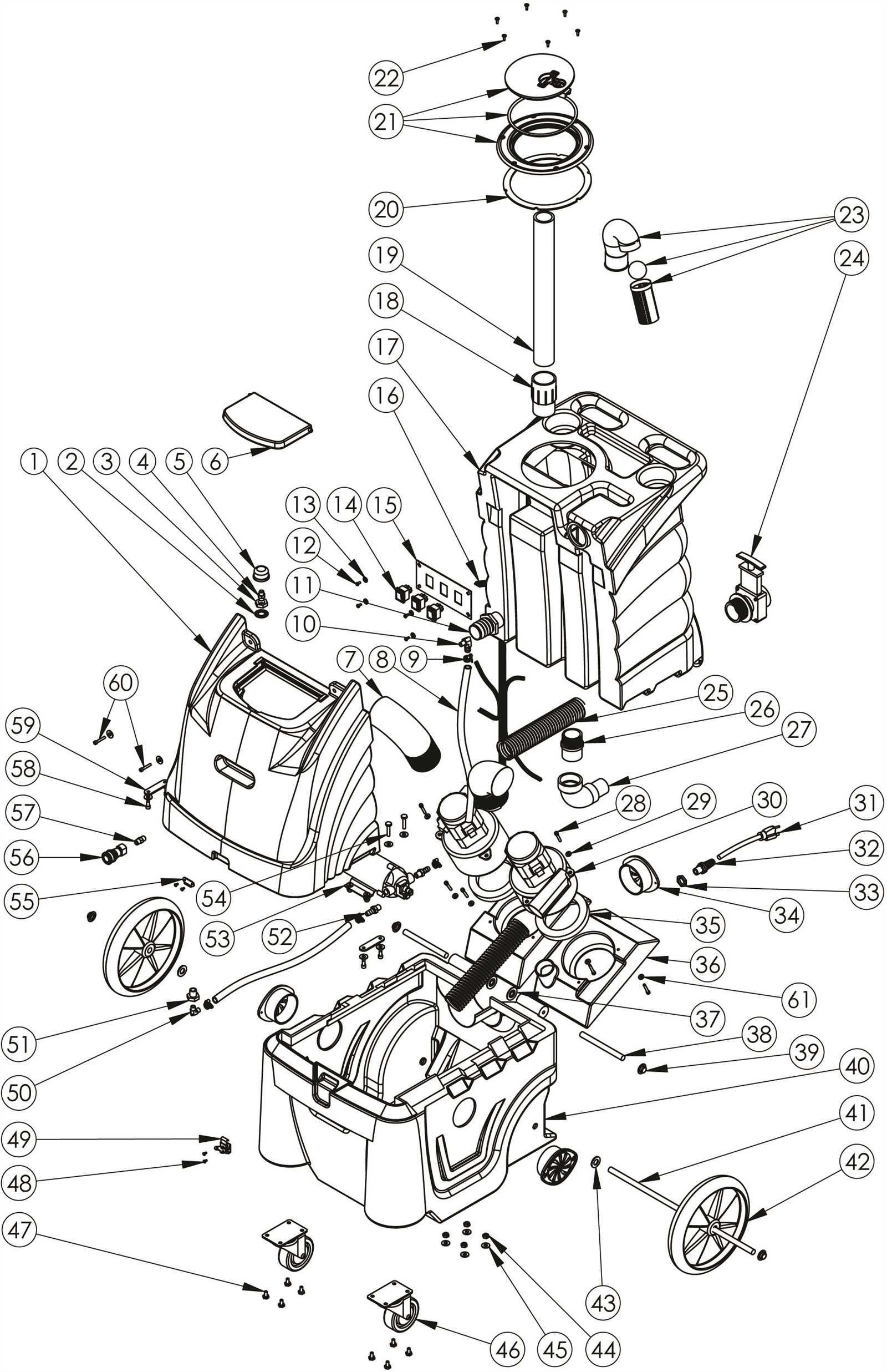 electrolux 2100 parts diagram
