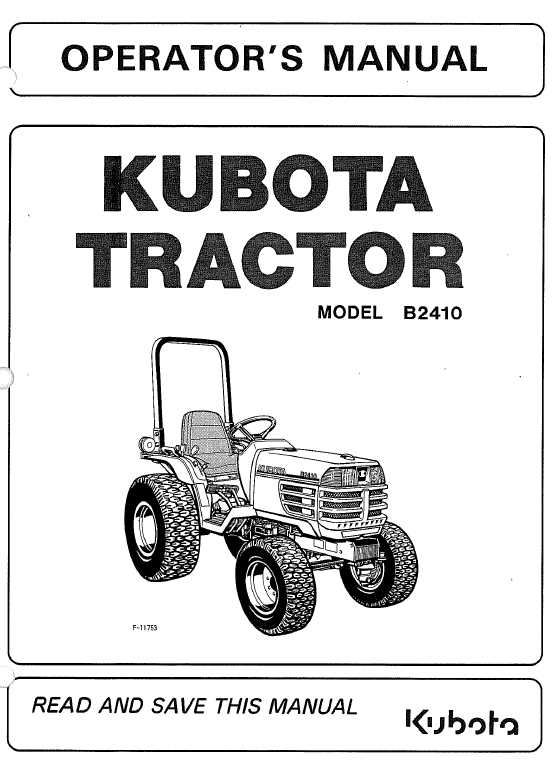 kubota b2410 parts diagram