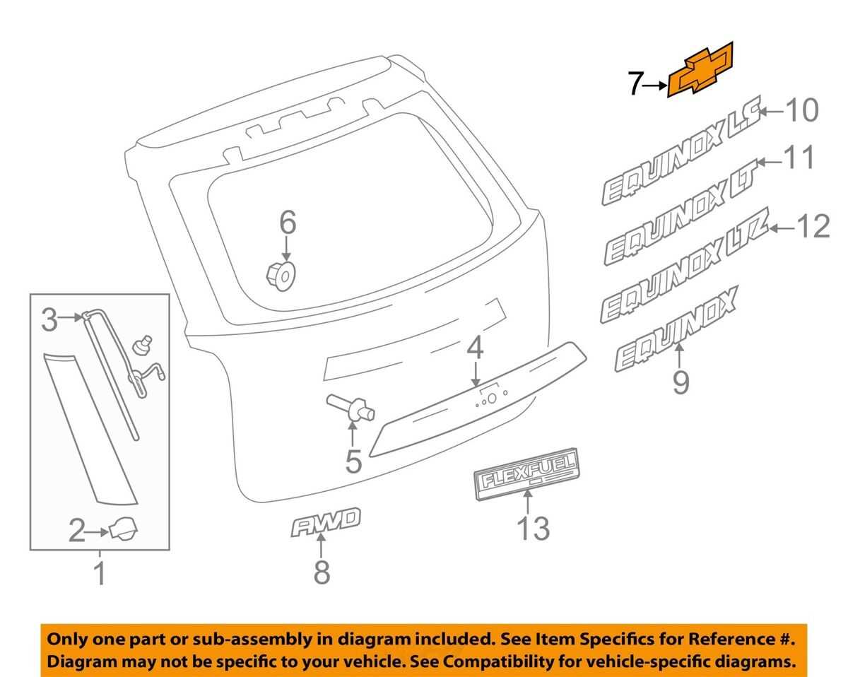 2007 chevy equinox parts diagram