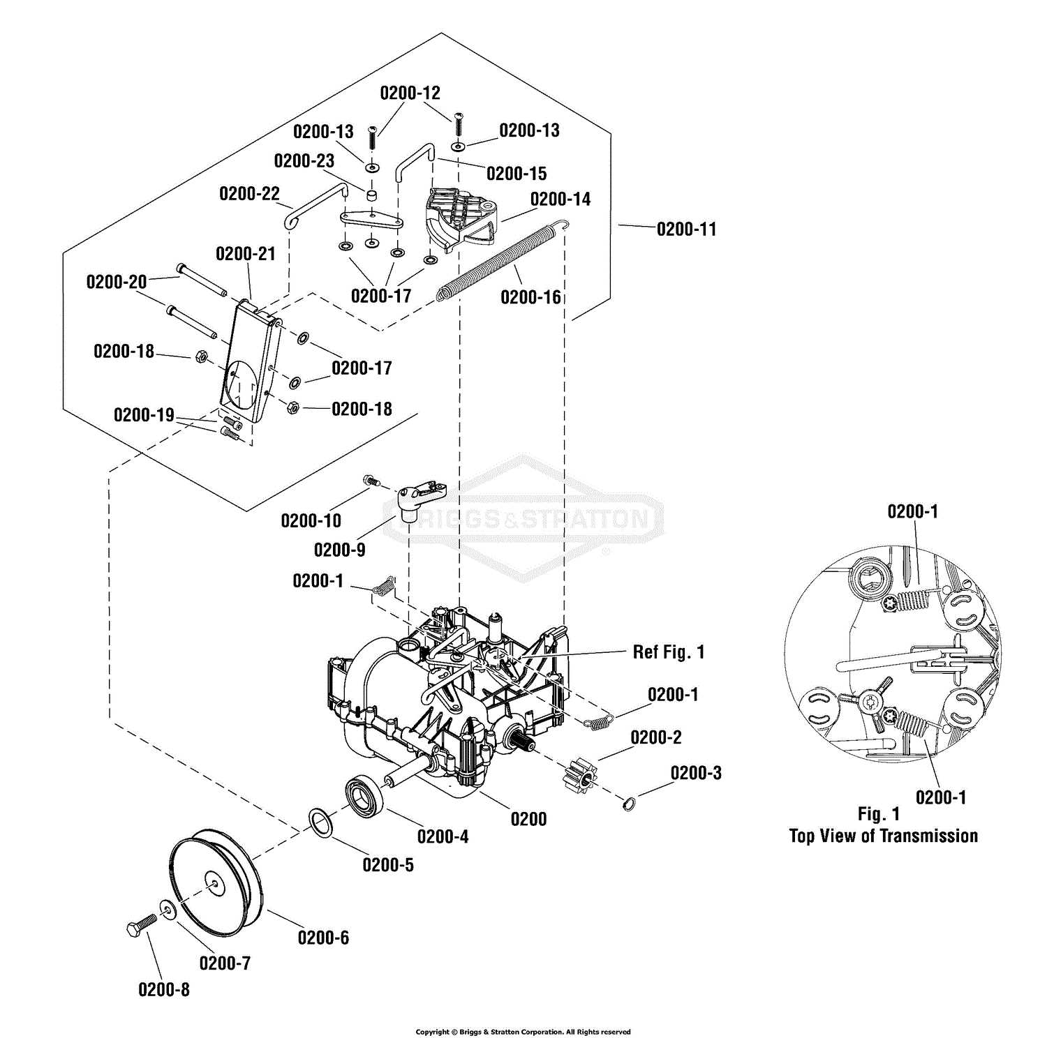 briggs and stratton snowblower parts diagram