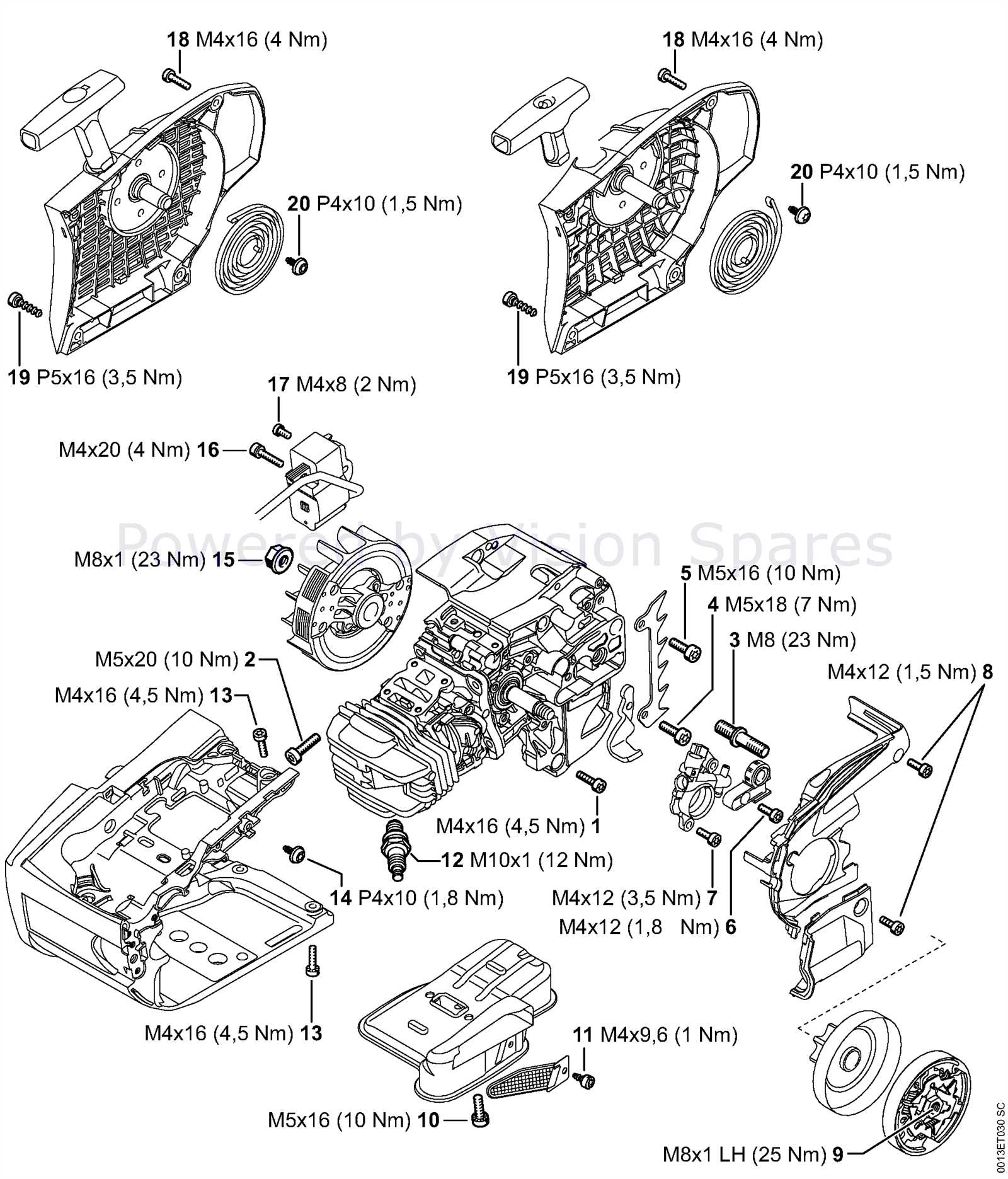 stihl ms201t parts diagram