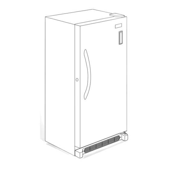 upright freezer parts diagram