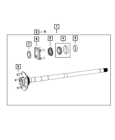 jeep wrangler front axle parts diagram