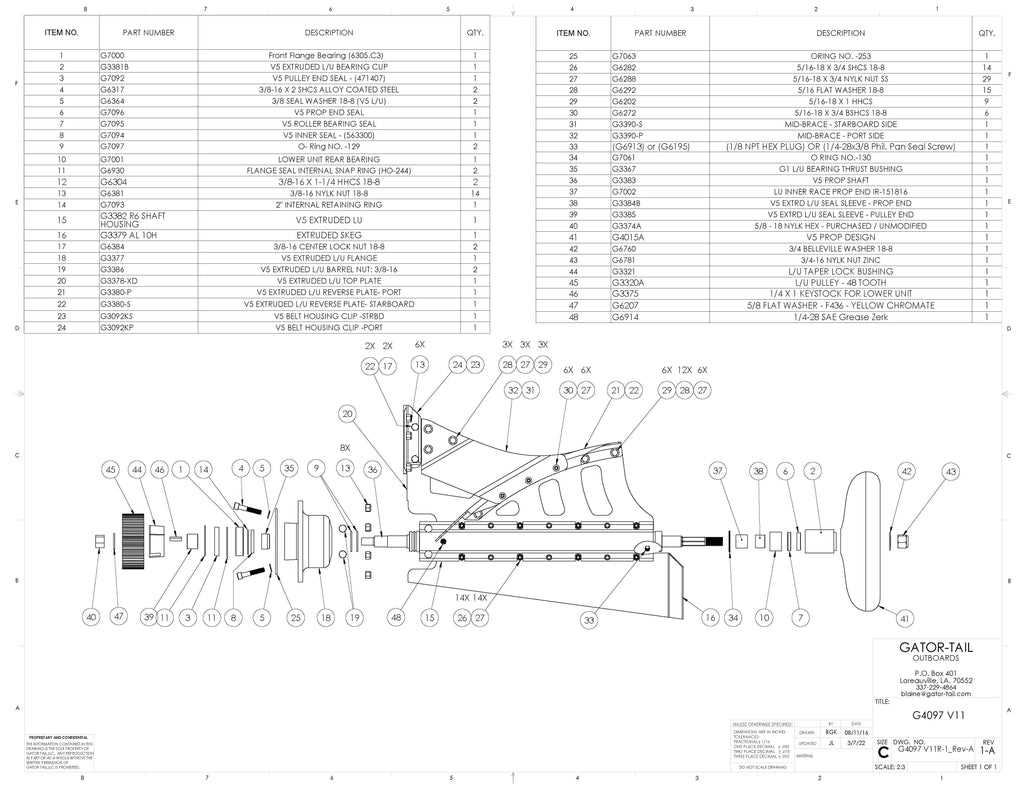 lower unit parts diagram