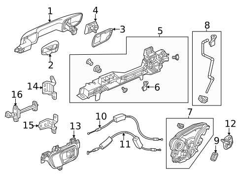 honda civic door parts diagram