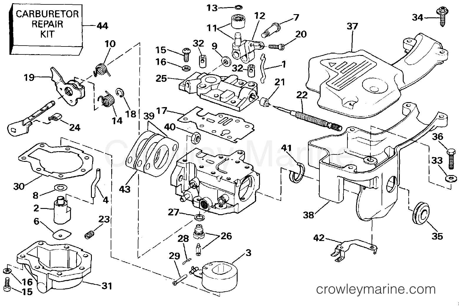 johnson 9.9 parts diagram