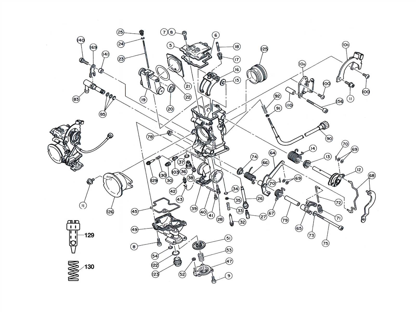 mikuni carb parts diagram