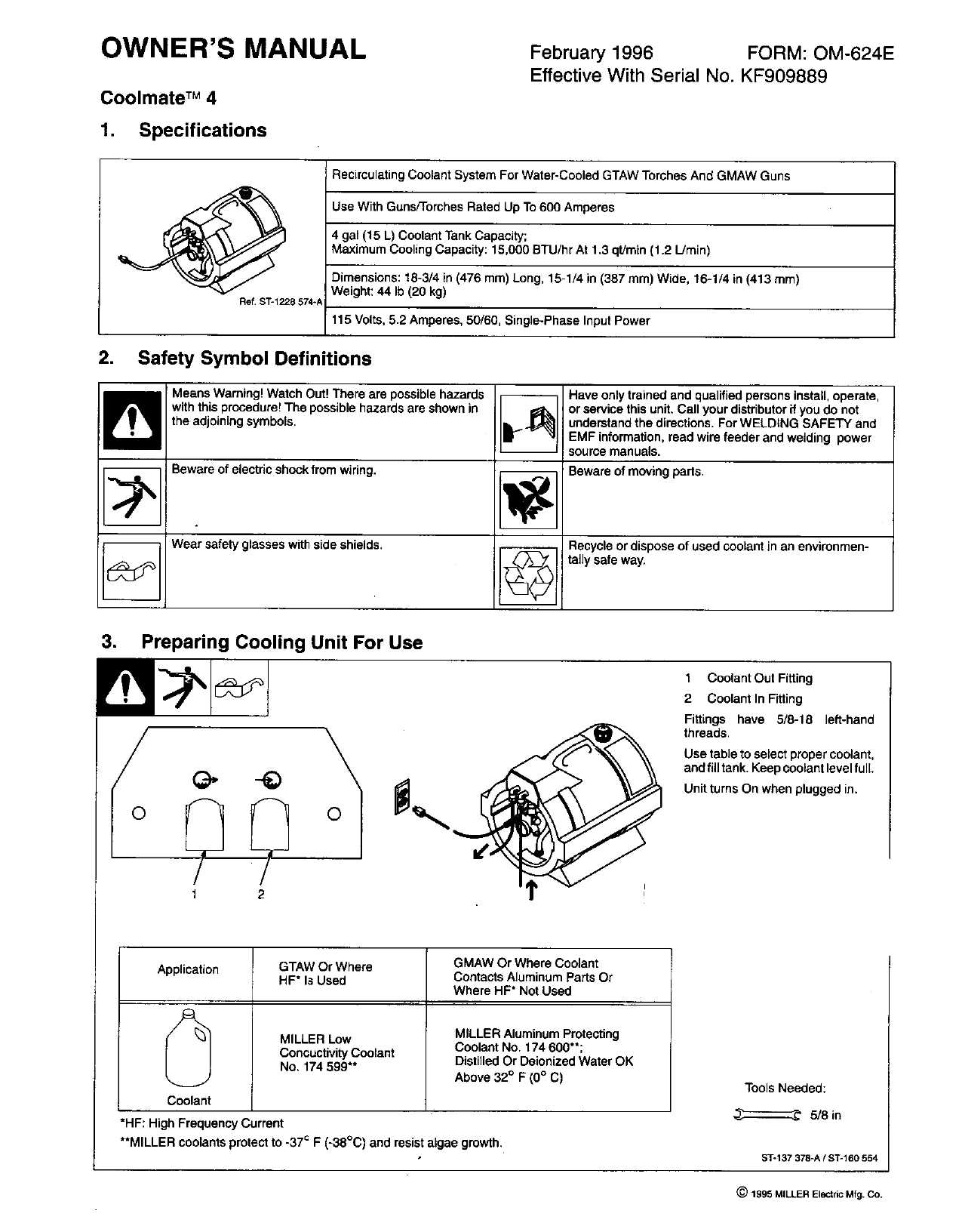 miller coolmate 3 parts diagram