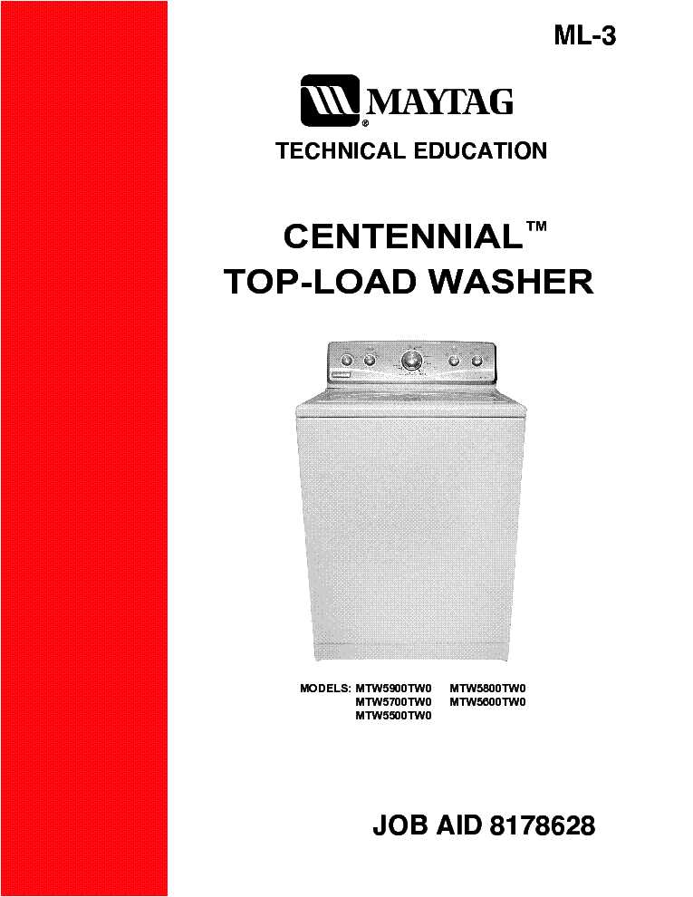 maytag centennial washer parts diagram