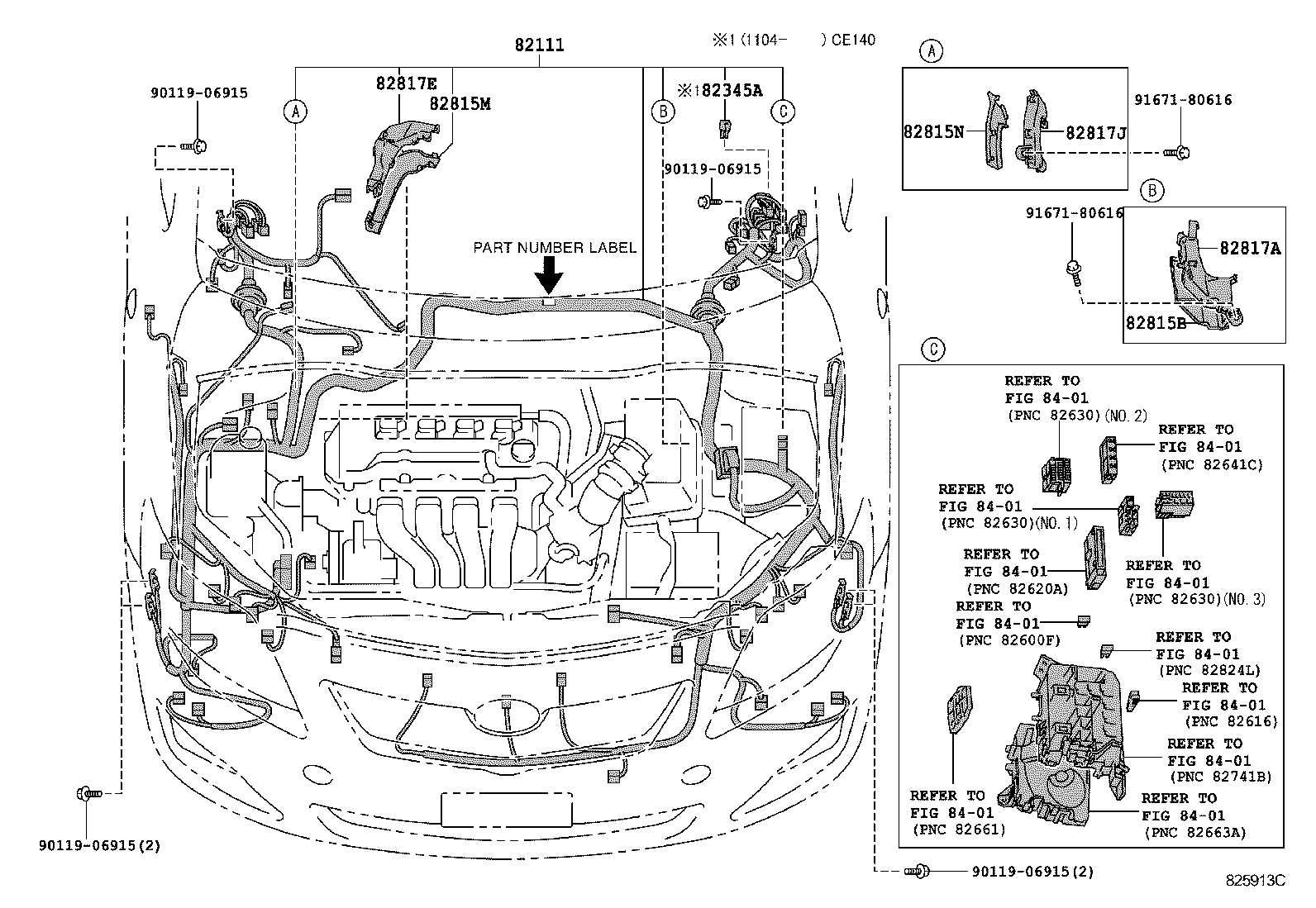 2004 toyota corolla engine parts diagram