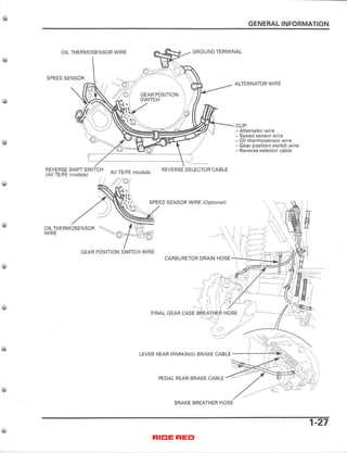 2006 honda rancher 350 parts diagram