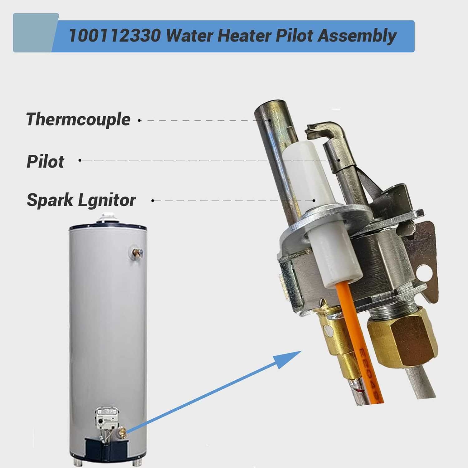 ao smith gas water heater parts diagram