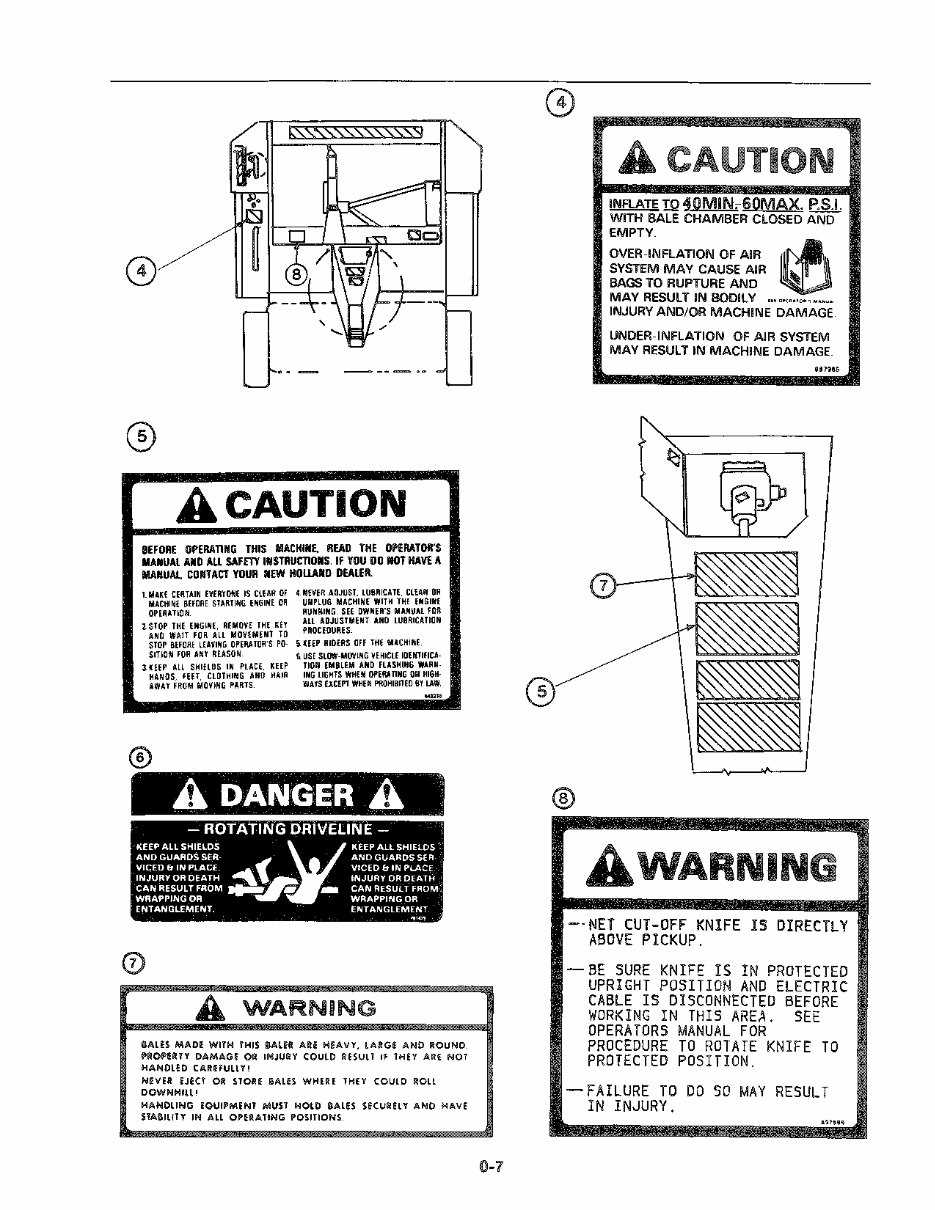 new holland 855 round baler parts diagram