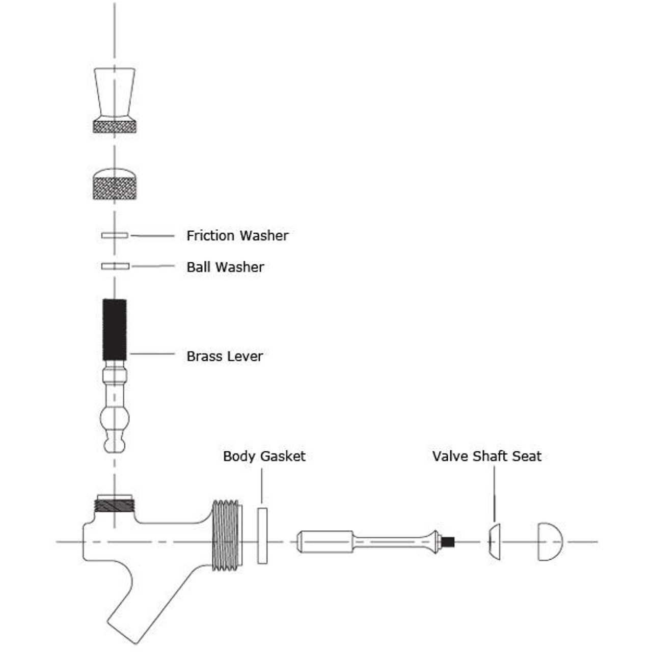 diagram of faucet parts