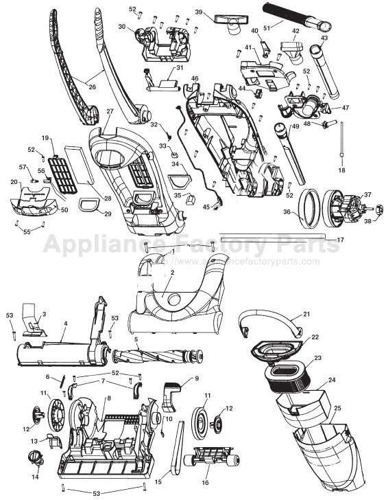 hoover vacuum parts diagram