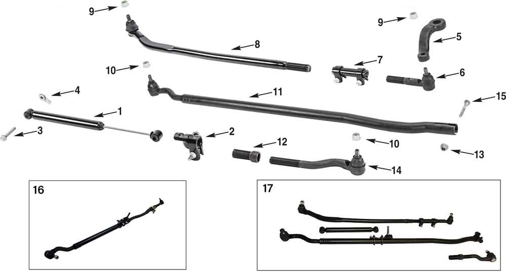 jeep steering parts diagram