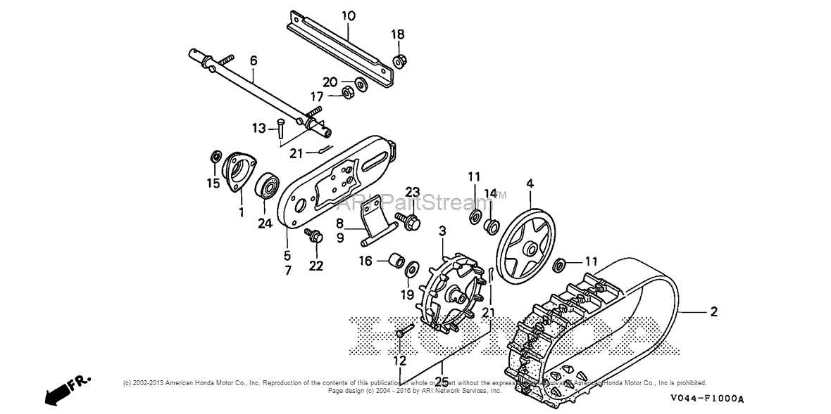 honda hs724 parts diagram