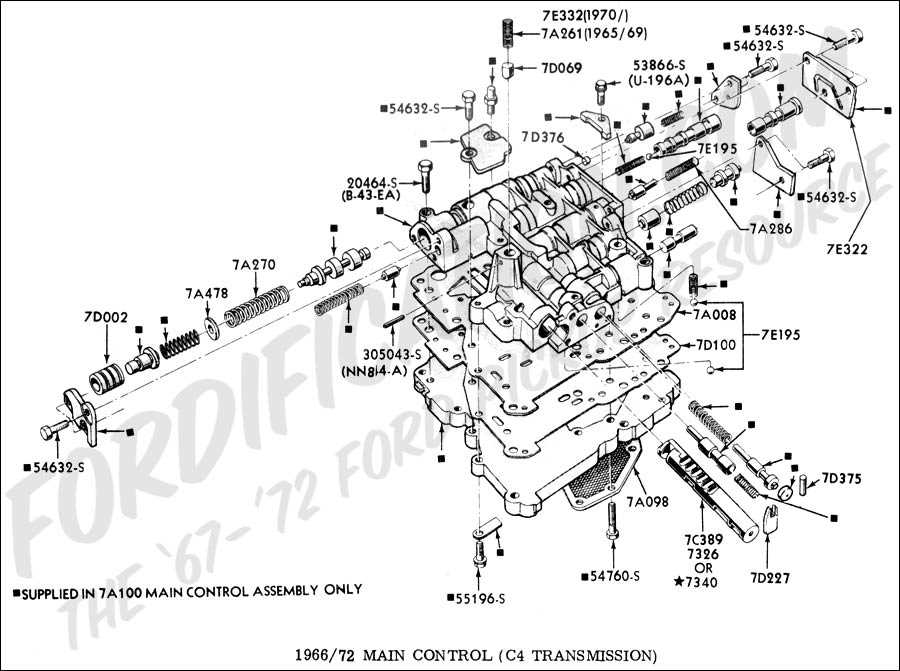 ford c6 parts diagram