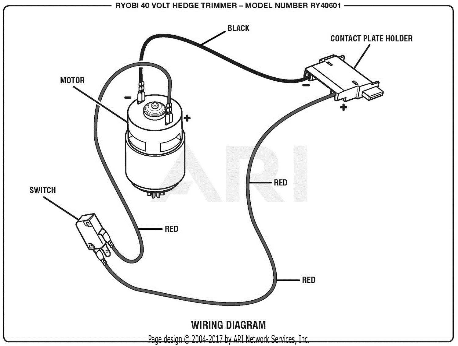 ryobi 40v trimmer parts diagram