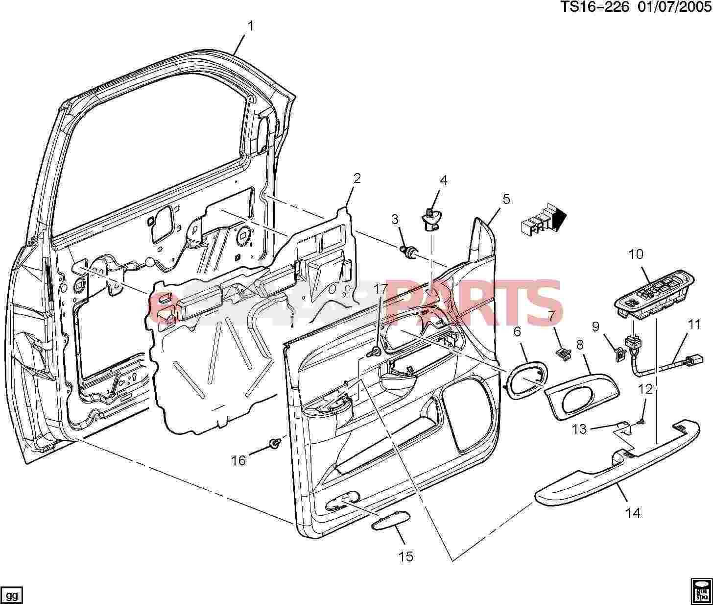 car door diagram parts