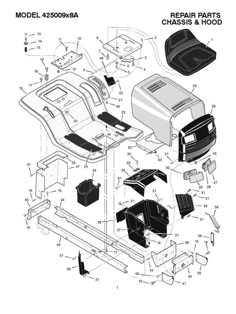 murray lawn mower parts diagram