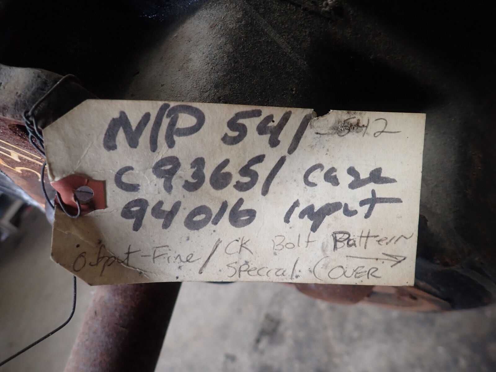np542 transmission parts diagram
