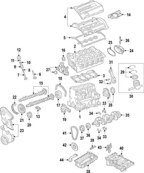 audi a3 8p parts diagram