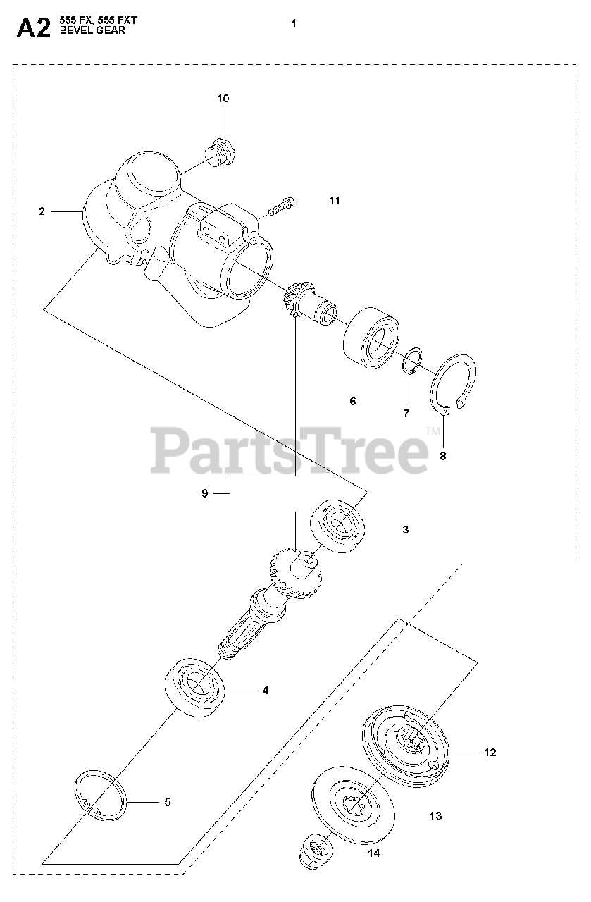 husqvarna 555 parts diagram