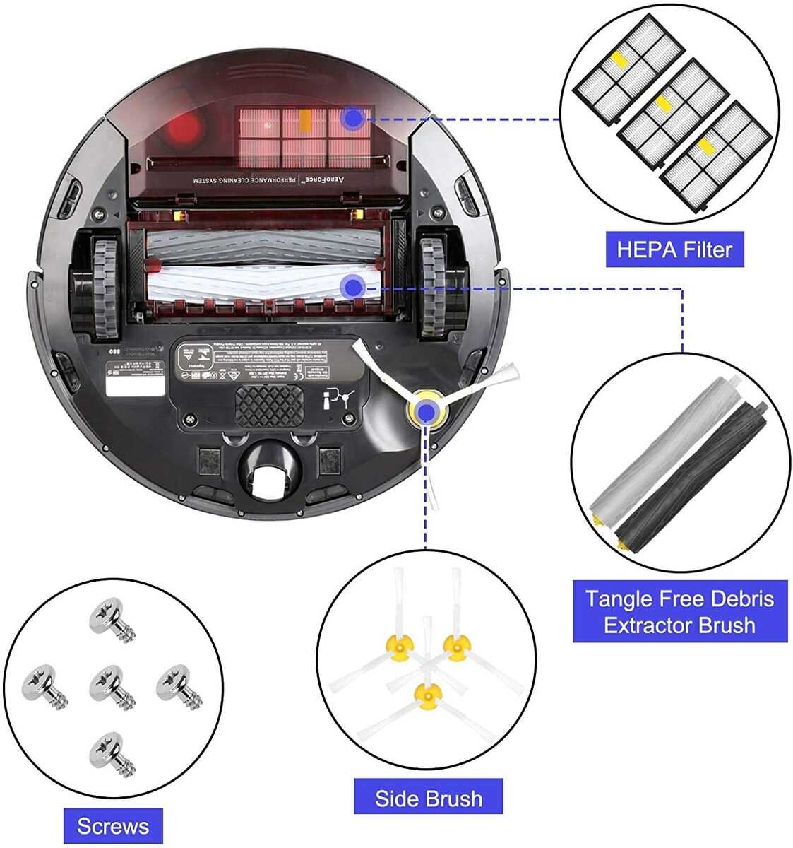 roomba 880 parts diagram