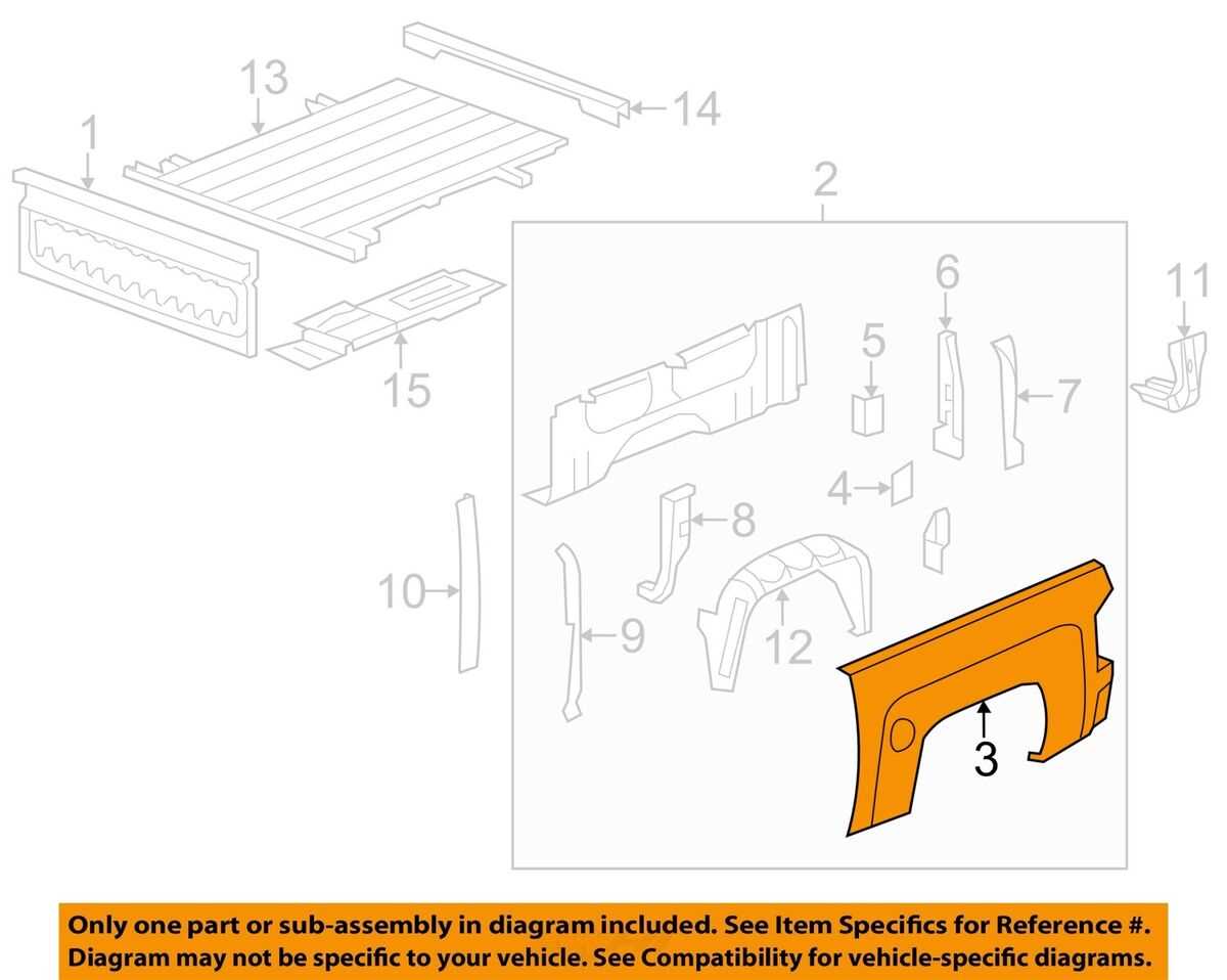 2011 gmc sierra parts diagram