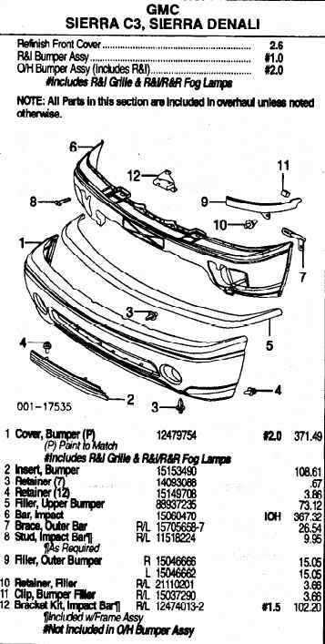 2003 gmc sierra parts diagram