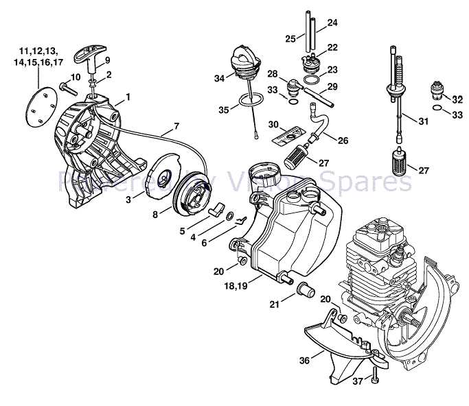 stihl fs 350 parts diagram