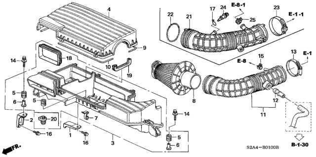 air filter parts diagram