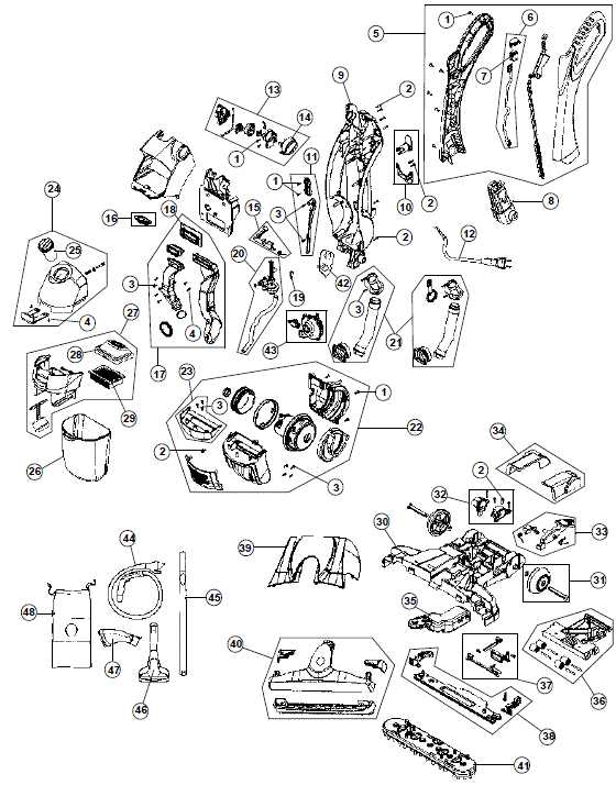 surface cleaner parts diagram