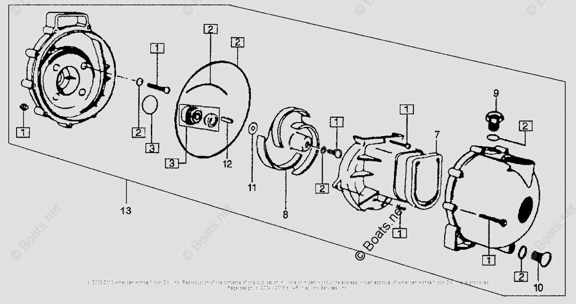honda wb30xt water pump parts diagram