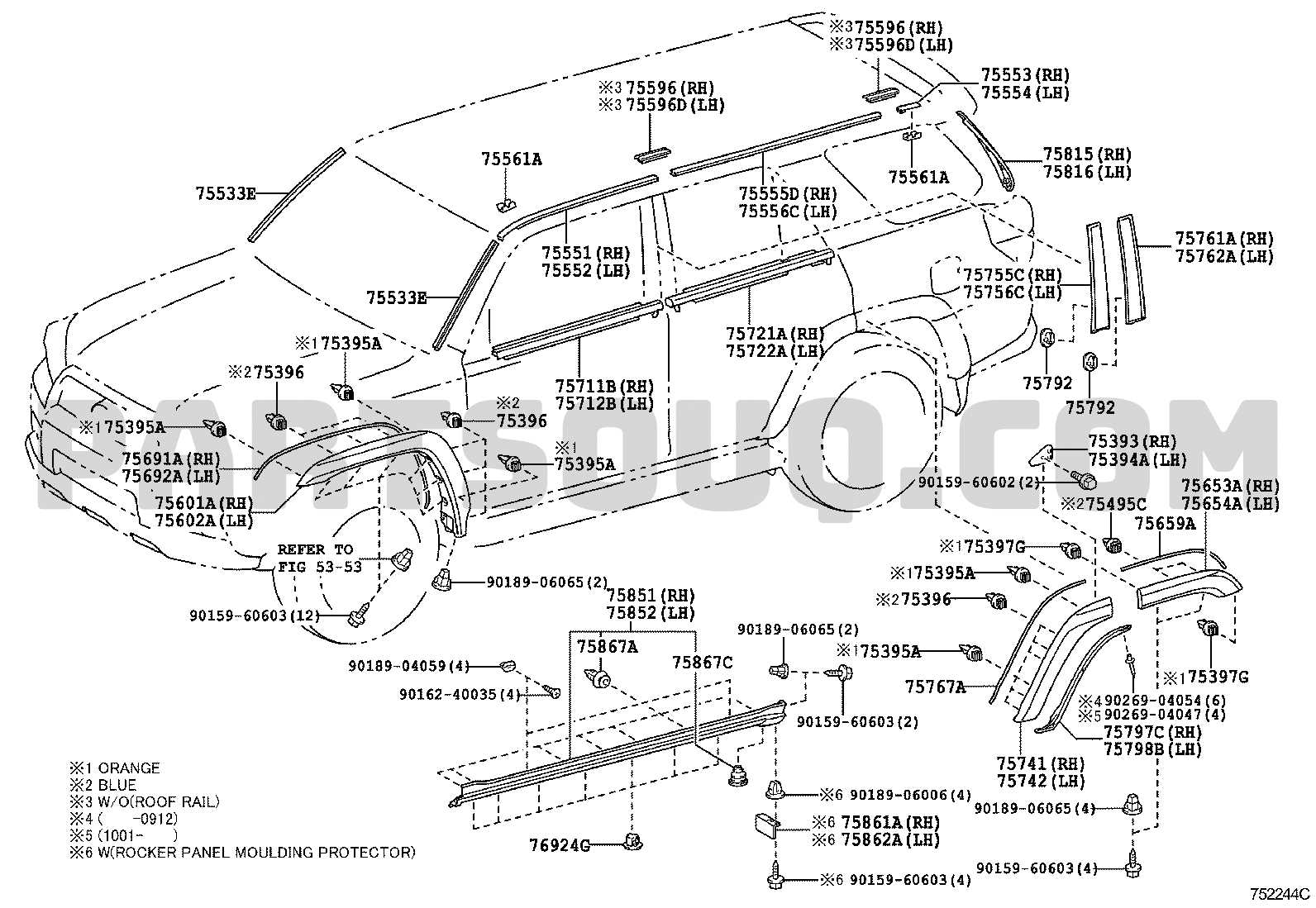 toyota parts diagram 4runner