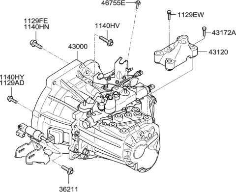 2009 hyundai accent parts diagram