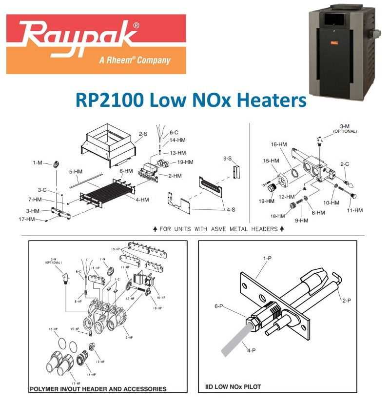 raypak rp2100 parts diagram