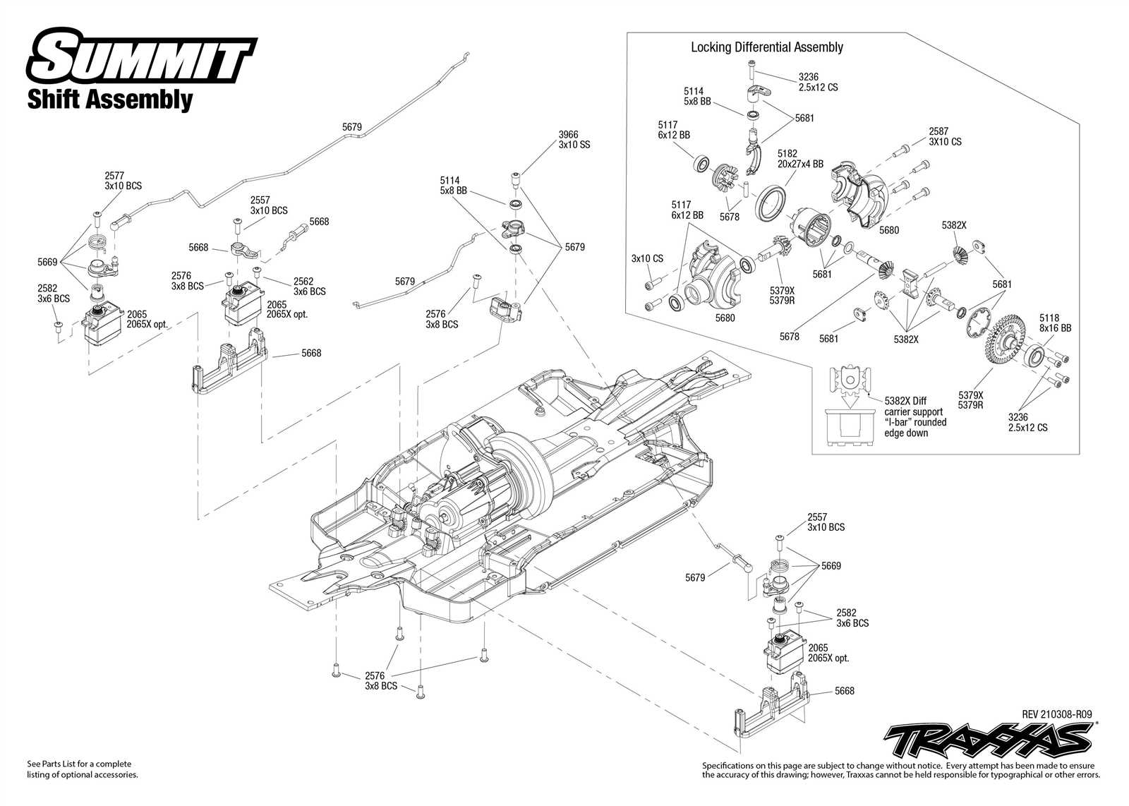 traxxas revo parts diagram