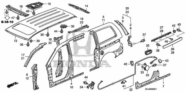 2005 honda odyssey parts diagram