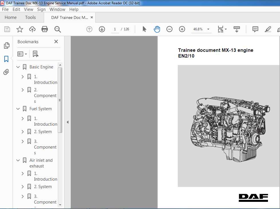 paccar engine parts diagram