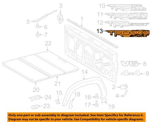 2013 toyota tacoma parts diagram