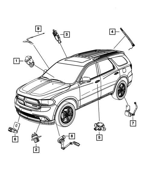 2014 dodge durango parts diagram