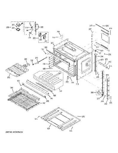 parts of a microwave oven diagram