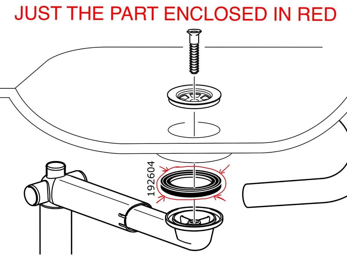 parts of a sink drain diagram